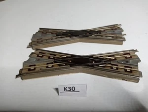 Vintage Hornby 3 Rail L/H DIAMOND CROSSING x 2 Lge.Contact. No Box.My Ref.(K30) - Picture 1 of 8