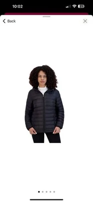 Chaqueta empacable ZeroXposur Brianna para mujer talla XL negra capucha relleno termocloud Foto 1 de 4
