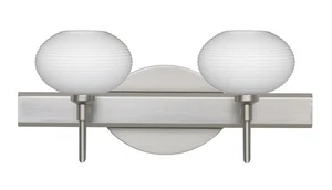 Besa Lighting 2SW-561207-LED-SN Lasso Bathroom Vanity Light Satin Nickel - Picture 1 of 1