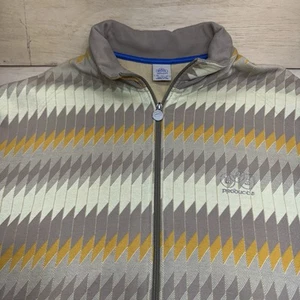 BRS Prododucts Nike Track Jacket XXL Brown Yellow Earthy Colors Geometric Zip Up - Picture 1 of 23