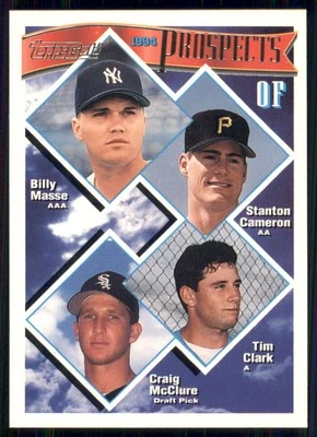 1994 Topps Gold #79 OF Prospects (Billy Masse / Stanton Cameron / Tim Clark...) - Image 1 of 2