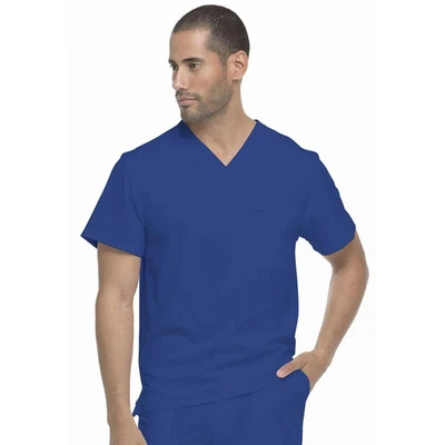 Dickies EDS Essentials Men's 4 way STRETCH V-Neck Scrub Top size L - Image 1 of 4