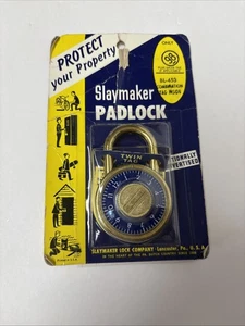 Vintage Slaymaker Combination Lock - New in Original Package with Paper Tag - Picture 1 of 3