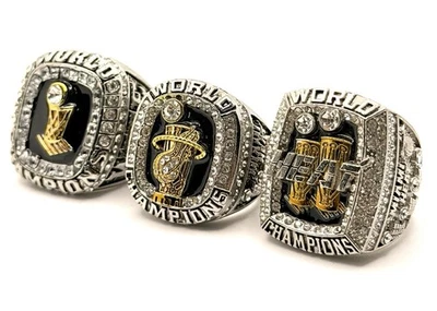 Juego de anillos de campeonato NBA / Miami Heat Foto 1 de 4