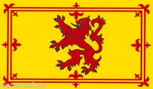 SCHOTTLAND LÖWENFLAGGE 18"" x 12"" Schottische Schotten BOOTE BAUMHÄUSER WOHNWAGEN GLASGOW UK - Bild 1 von 1