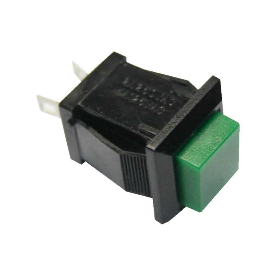 B2Q Drucktaster Taster DS-430 quadrastisch mit grünen Knopf ON-OFF (0040)