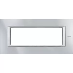 BTICINO HA4806HC PLACCA 6 MODULI MONOCHROME TECH IN METALLO SERIE AXOLUTE - Foto 1 di 1