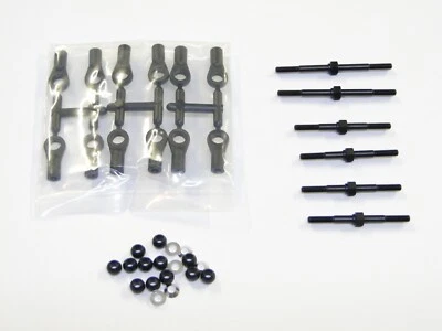 NEW KYOSHO TURBO OPTIMA MID SPECIAL Turnbuckles Set '87 WC WORLDS 60th KQ22 - Image 1 of 3