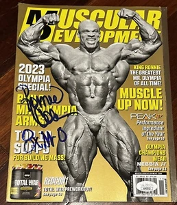 REVISTA DE DESARROLLO MUSCULAR FIRMADA POR RONNIE COLEMAN CULTURISTA RACC CONFIABLE JSA - Imagen 1 de 1