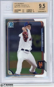 Steven Matz BGS 9.5: 2015 Bowman Chrome Prospects Rookie Year #BCP124 POP 5 - Picture 1 of 3