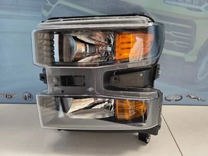 2019 2020 2021 2022 CHEVY SILVERADO 1500 LEFT SIDE HALOGEN HEADLIGHT OEM USED - Picture 1 of 16