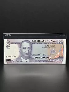 2000- $100 PESO- PILIPINAS-SOLID SERIAL NUMBER Nice Piece For Your Collection - Picture 1 of 4