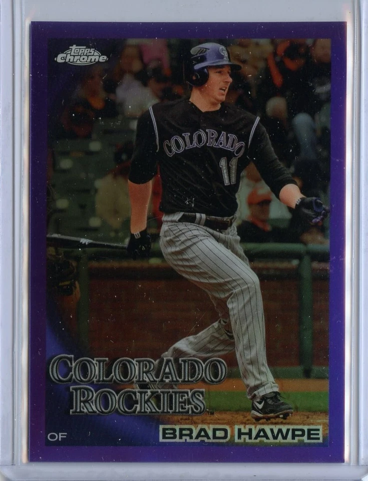 2010 Topps Chrome Purple Refractors #111 Brad Hawpe Serial #507/599 - Image 1 of 1