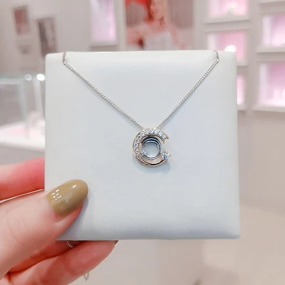 Nuevo Auténtico Collar Colgante Meteoro Celestial Brillante Plata de Ley 925 Foto 1 de 4