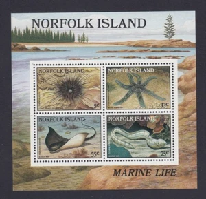 NORFOLK Island 1986 MARINE LIFE MINISHEET MNH - Marine Life.- - Picture 1 of 1