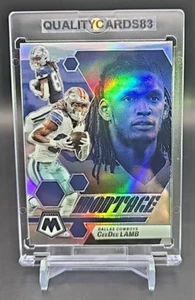 CEEDEE LAMB RAINBOW HOLO FOIL INSERT CARD WITH CASE NFL DALLAS COWBOYS - Picture 1 of 6