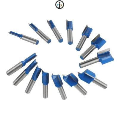 7X Oberfräser Set Fräser Satz Gerade Oberfräse 8mm Schaft Holzbearbeitung Fräser - Bild 1 von 4