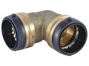 SharkBite UXL0254 2" x 2" Brass Push 90° Elbow - Picture 1 of 1
