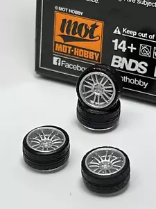 Bnds su Misura Ruota Parti E Set di Pneumatici Argento 1:64 MOT Hobby BC26406SR - Foto 1 di 4