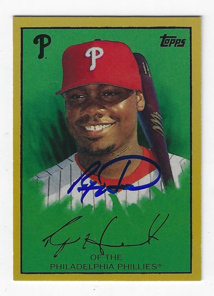 Autographed 2008 Topps Series 400 RYAN HOWARD Philadelphia Phillies card #TCP10 - Image 1 of 1