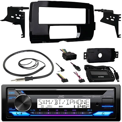 JVC KD-T92MBS Single-DIN Marine Bluetooth CD Receiver W/Install Kit, 22" Antenna - Image 1 of 4