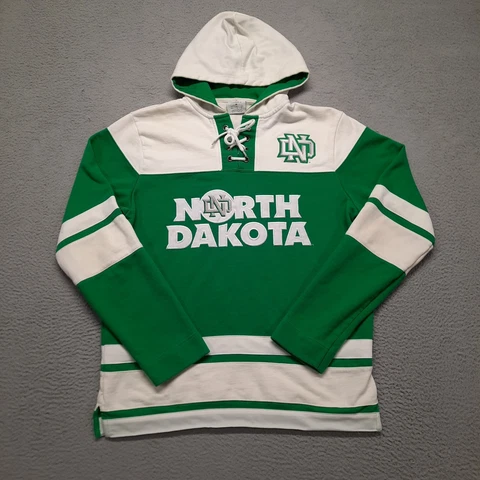 North Dakota Champion Hoodie Sweatshirt Jersey Size Medium UND Fighting Sioux Cover