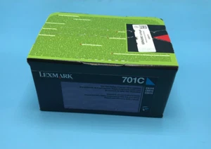 Genuine NEW Lexmark 701C Cyan 70C10C0 Return Program Toner Cartridge - Picture 1 of 7