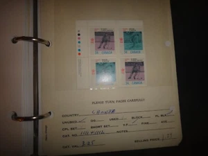 canada scott #1111-1112 mint never hinged cat. value $3.50 plate block - Picture 1 of 1