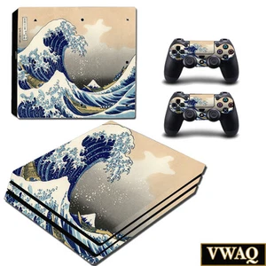 The Great Wave Off Kanagawa Playstation 4 Pro Skin PS4 Pro Decal VWAQ-PPGC8 - Picture 1 of 1