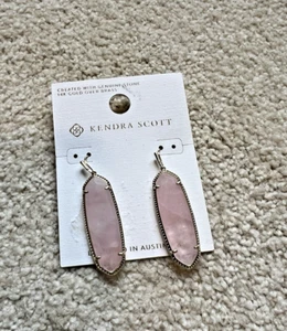Kendra Scott 14K Gold Over Grass Large Drop Earrings - Picture 1 of 1