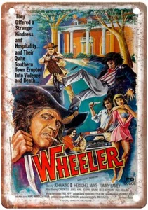 Wheeler poster film vintage vecchio look retrò insegna in metallo MP4980 - Foto 1 di 2