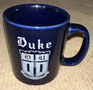 DUKE University Mug Blue White Cup Kiln Craft England VINTAGE - Picture 1 of 9
