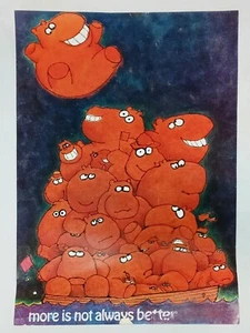 Vintage Argus Povilaitis Inspirational Humor Snark Poster - 21” X 14” - #2108 - Picture 1 of 6