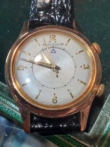 Vintage Jaeger-LeCoultre Memovox 18K Solid Pink Gold Men Alarm Cal. 489 in 36mm - Picture 1 of 11