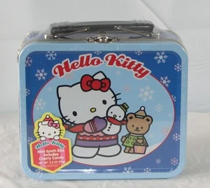 Vintage Hello Kitty Christmas Mini Lunch Tin Sanrio 2000 NWT Factory Sealed - Picture 1 of 5