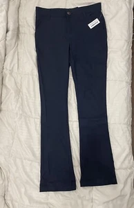 Old Navy Girls Boot Cut Stretch Pants Size 14 Blue New with Tags School Uniform - Picture 1 of 6