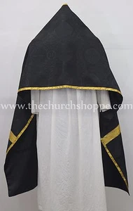 NEW BLACK Set of 2 Roman Catholic Church VIMPS ,VIMPA - Picture 1 of 3