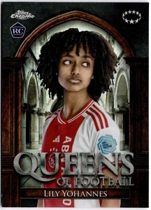 2023-24 Topps Chrome Women’s Queens of Football #QF-12 Lily Yohannes Ajax USWNT - Picture 1 of 2