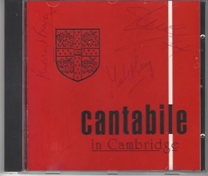 CANTABILE in Cambrigde / Sehr rare 1991er CD mit Autogrammen / signed by artists - Bild 1 von 2