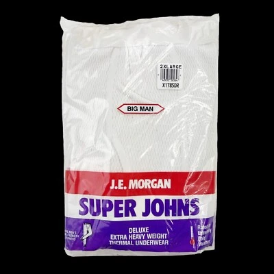 VTG NOS JE Morgan Super Long Johns Thermal Underwear sz 2XL XXL NWT USA MADE - Image 1 of 2
