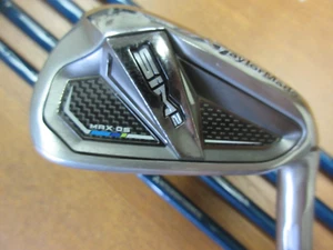 USED TAYLORMADE SIM2 MAX OS Iron Set 6-PW TENSEI BLUE TM60 REGULAR Flex - Picture 1 of 8