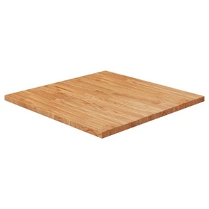 vidaXL Tablero de mesa cuadrada madera roble marrón claro 70x70x2,5 cm - Imagen 1 de 4