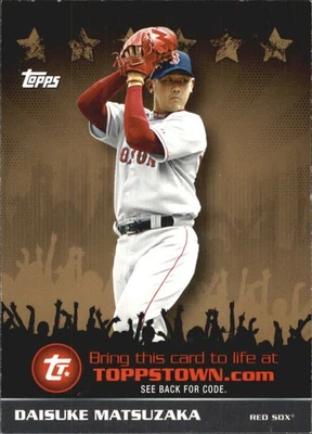 Topps Topps Town Gold 2009 #TTT25 Daisuke Matsuzaka - BB Foto 1 de 2