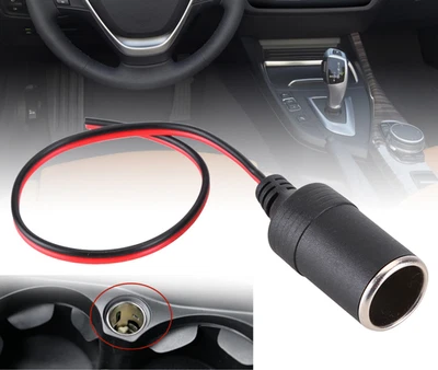 Car Cigarette Lighter Charger Cable Female Socket Plug Connector Adapter 12V/24V Foto 1 de 4