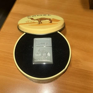 New Vintage Chrome Zippo Camel Filters Turkish & Domestic Blend w/tin 1995 XI - Picture 1 of 4