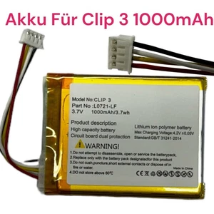 Batteria HX per Altoparlanti JBL Clip 3 3,7V 1000mAh/3,7Wh Li-Polymer Blu Nuova - Foto 1 di 1