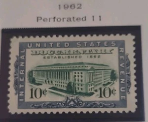 1962 Internal Revenue building - Documentary 10c Stamp MNH - Picture 1 of 1