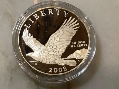 2008 P Proof  Silver 1oz dollar Liberty  Commemorative coin Uncirculated - Image 1 of 2
