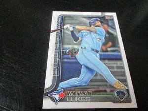 Tarjeta Topps #420 de Nathan Lukes (Toronto Blue Jays - DE) 2025 como nueva - Imagen 1 de 2