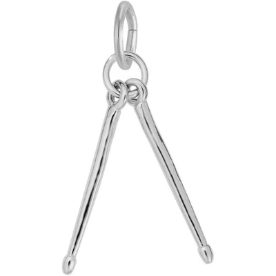 Dije de baquetas de plata de ley Foto 1 de 2